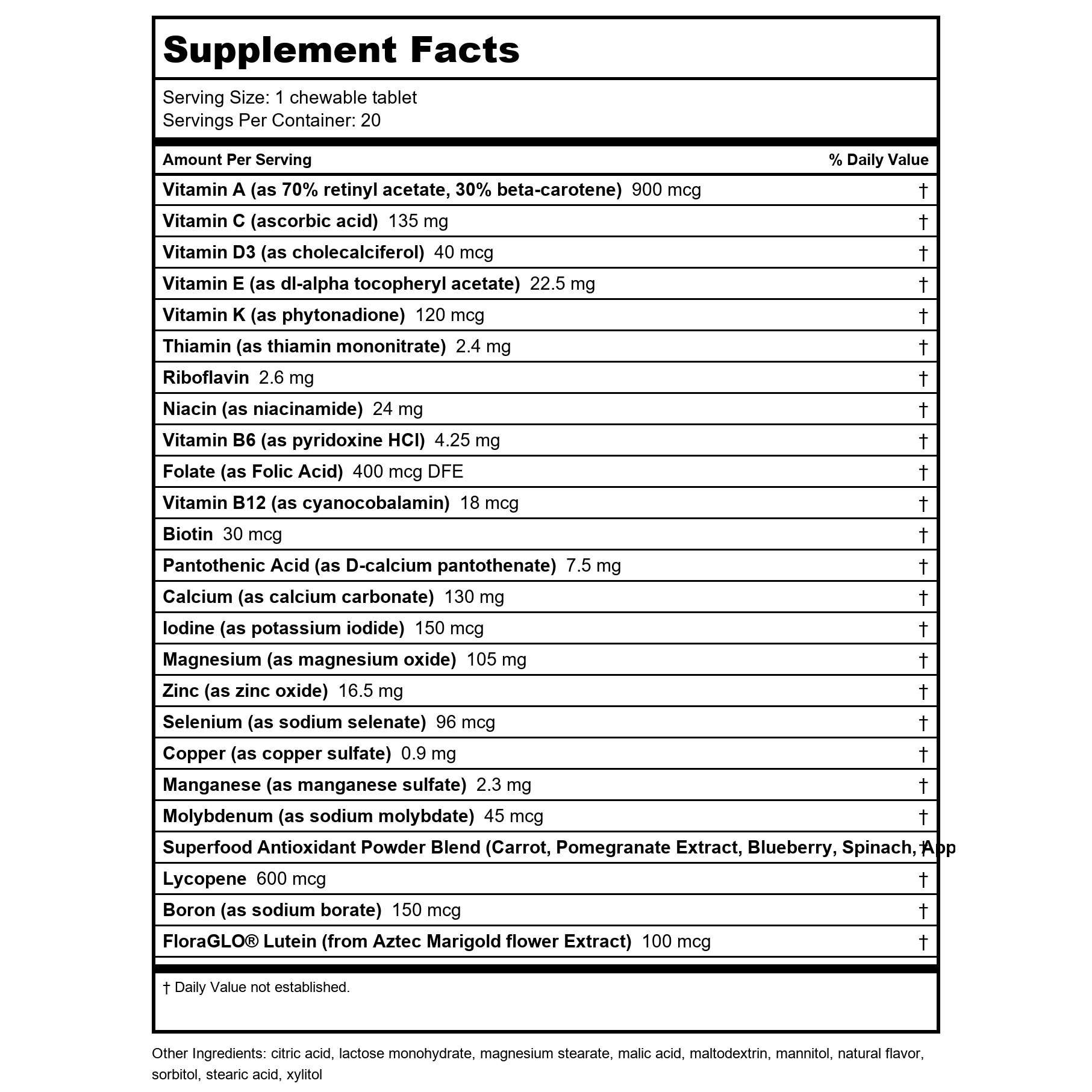 Nature's Way Umcka Cold+Flu Multi-Action Chewables - Non-Drowsy Orange Flavor - 20 Chewables