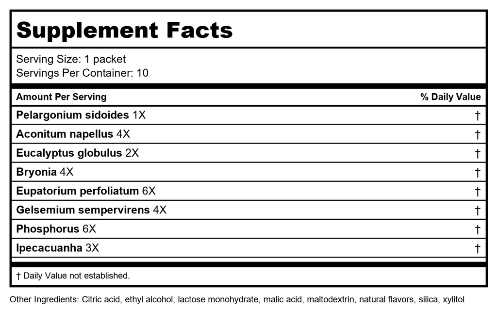 Nature's Way Umcka? Cold+Flu FastActives?, Shortens Colds & Reduces Severity, Fever**, Minor Aches/Pains**, 10 Packets
