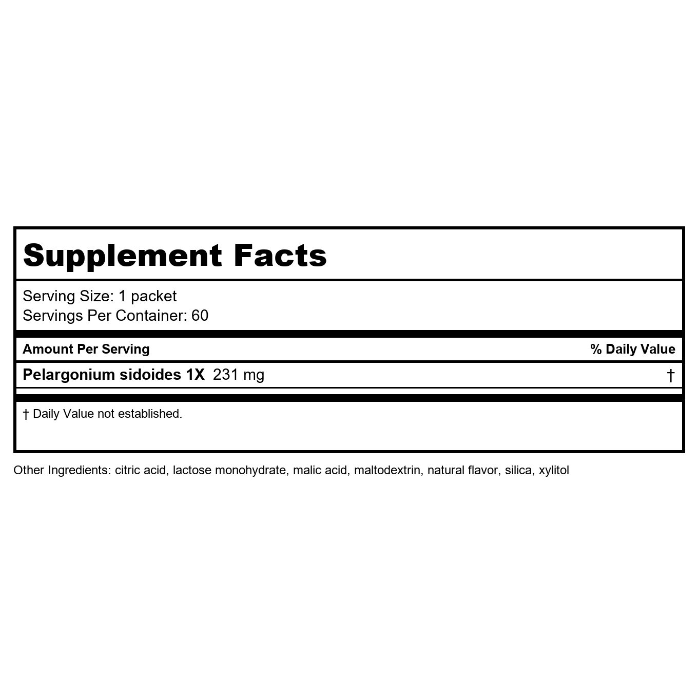 Nature's Way Umcka FastActives Cold+Flu Powder Packets - 60 Packets