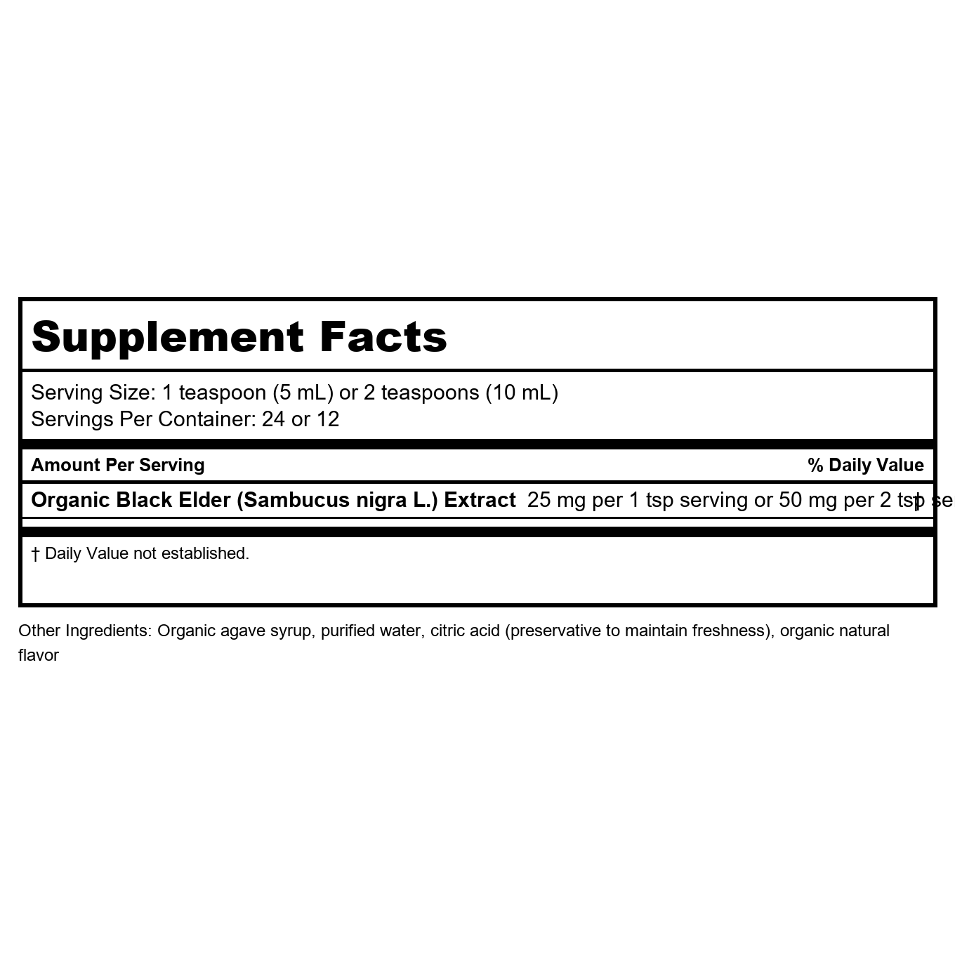 Nature's Way Sambucus Organic Elderberry Syrup for Kids - 4 Fl. Oz - Great Tasting - Gluten-Free