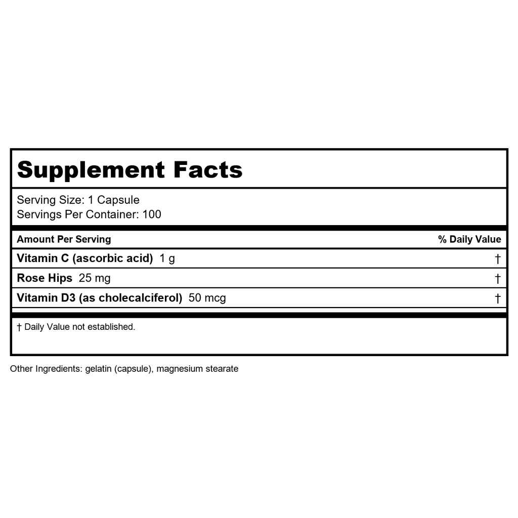 Nature's Way Vitamin C with Rose Hips Extra Strength; 1000 mg per Serving