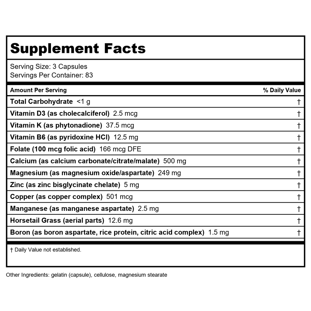 Nature's Way Calcium Complex Advanced Bone Formula, Helps Maintain Normal Bone Density and Development*, 250 Capsules