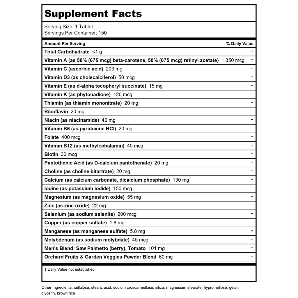 Nature's Way Alive! Men's Ultra Potency Complete Multivitamin, High Potency B-Vitamins, Energy Metabolism*, 150 Tablets