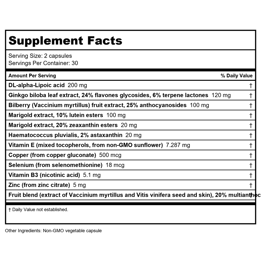 Nutritional Fundamentals for Health Vision SAP 60 caps