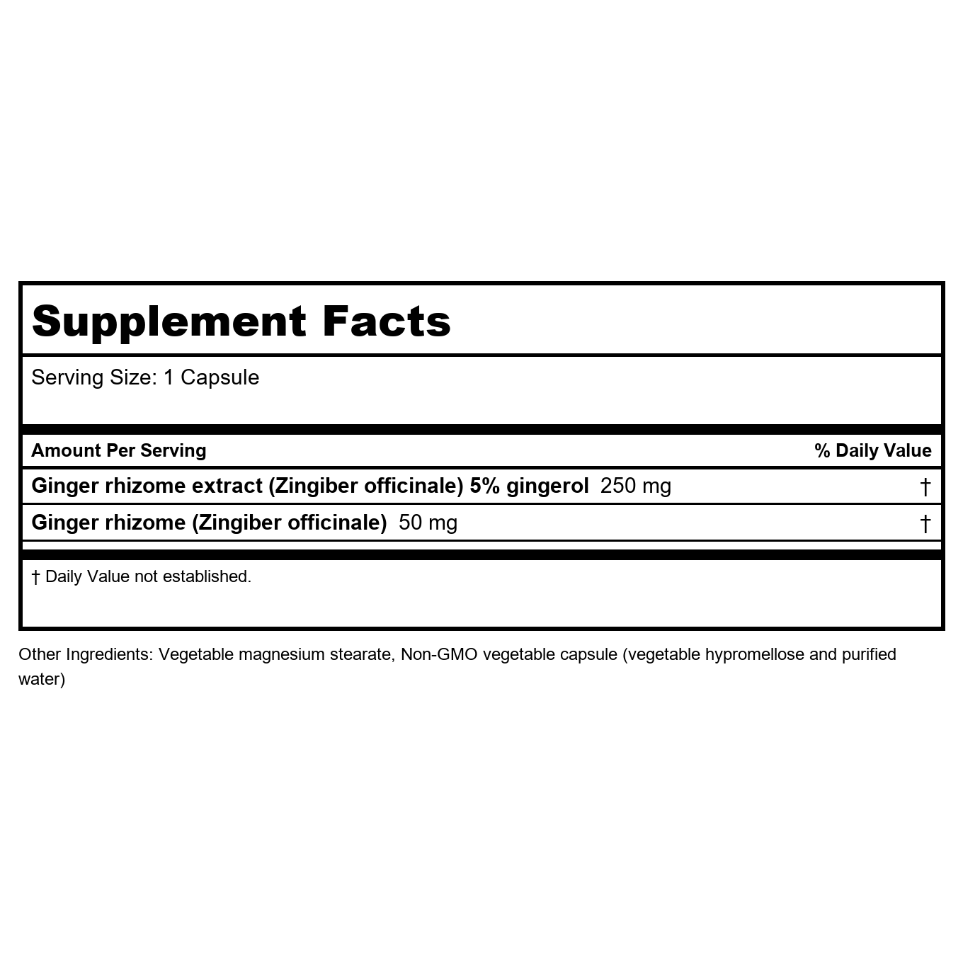 Nutritional Fundamentals for Health Ginger SAP FH0053