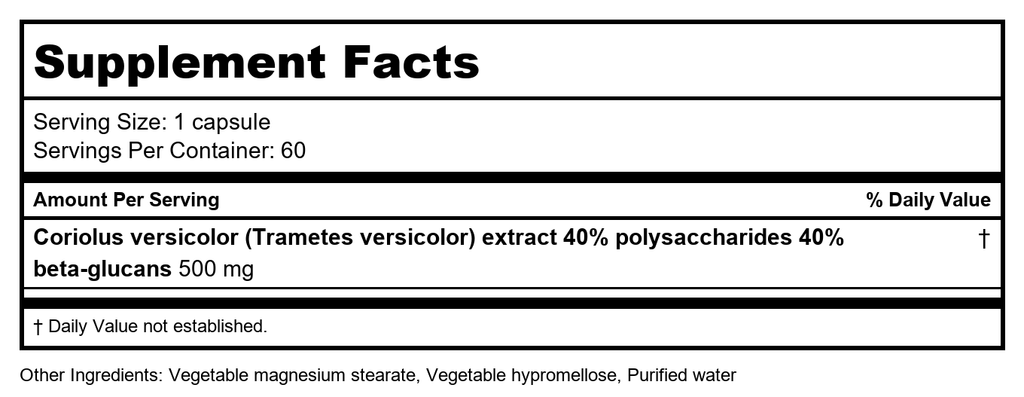 NFH - Coriolus Vericolor SAP - 60 Capsules