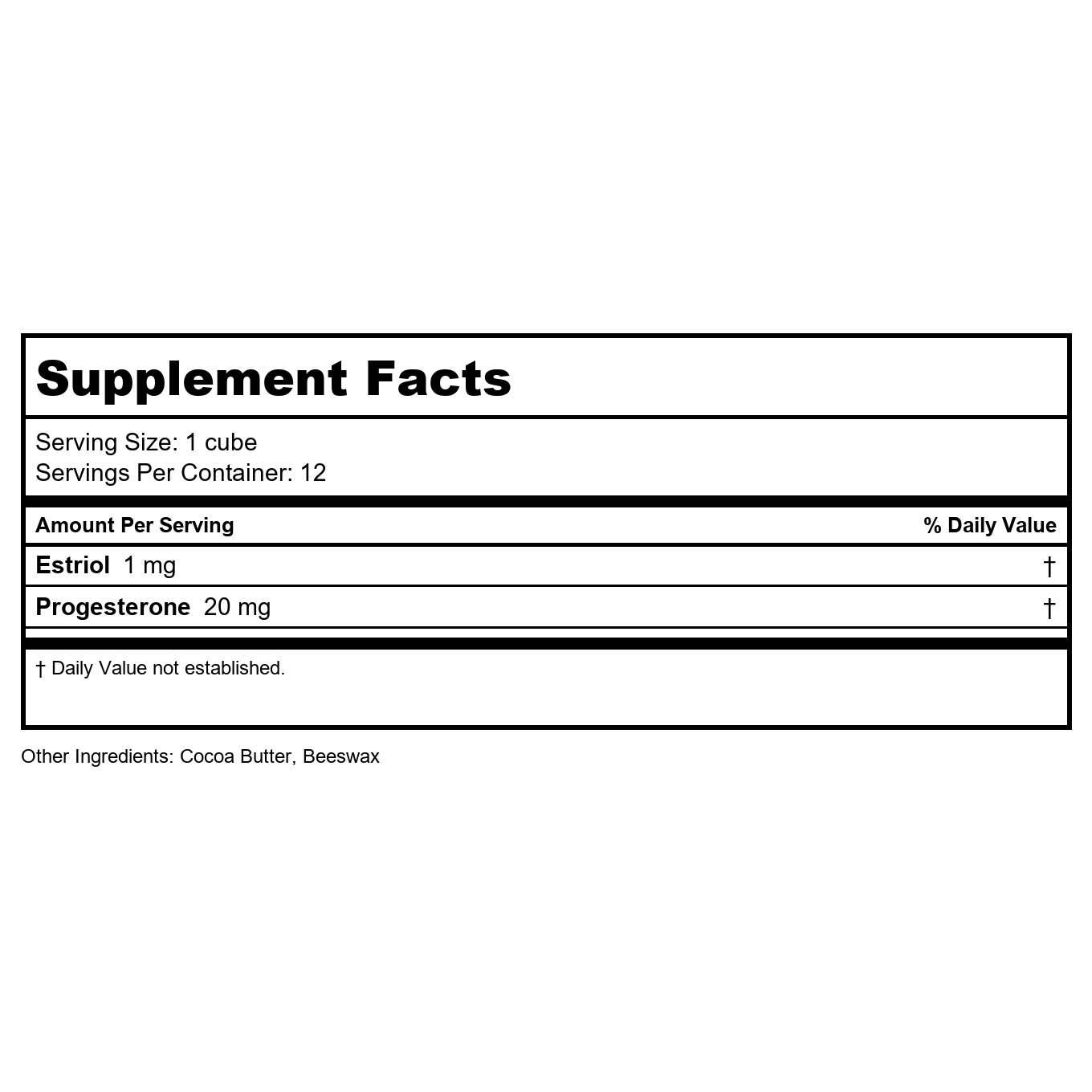 Bezwecken E.P. Ovals – 16 Oval Suppositories - Sold as 12 EP Cubes