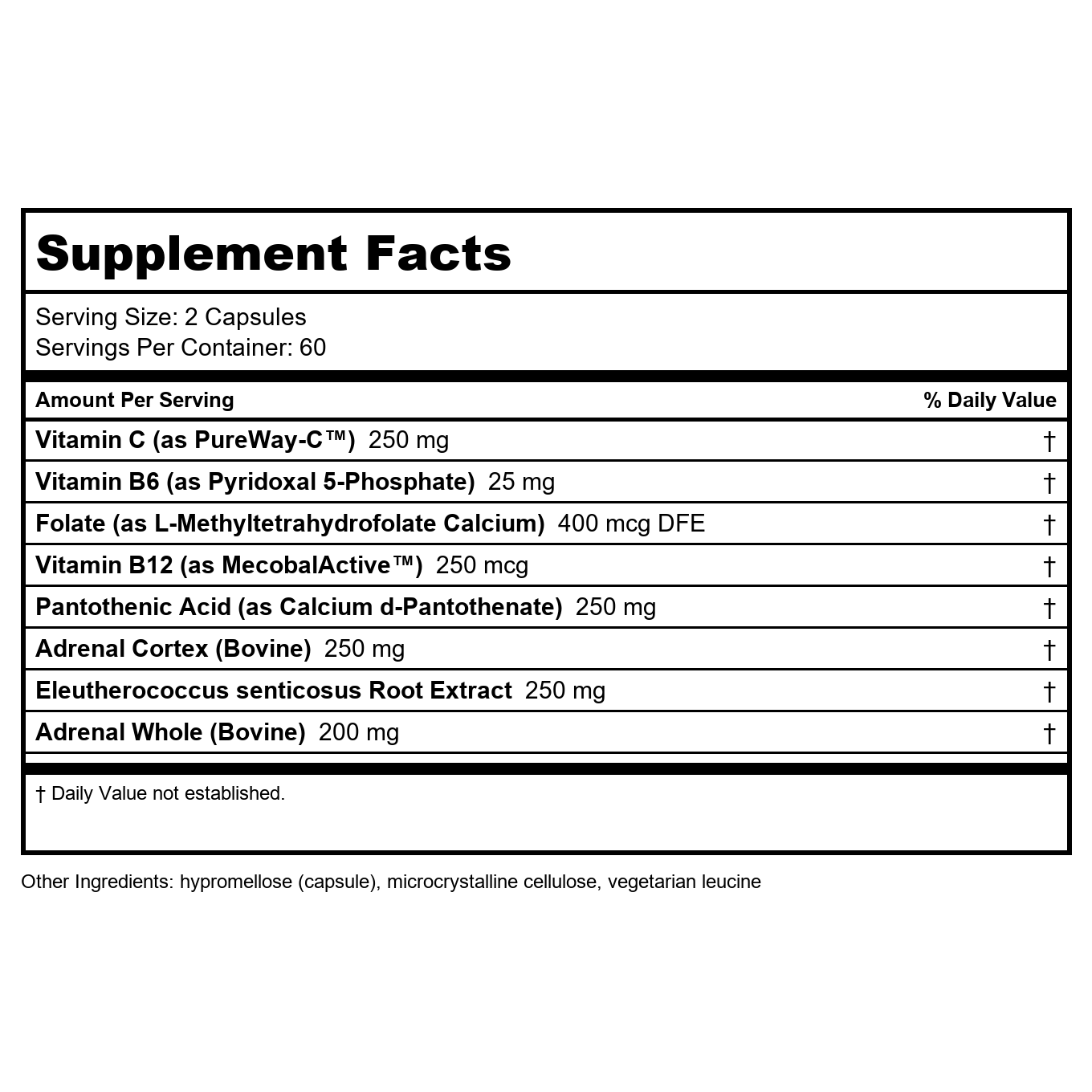 Davinci Adrenal Benefits 120 capsules