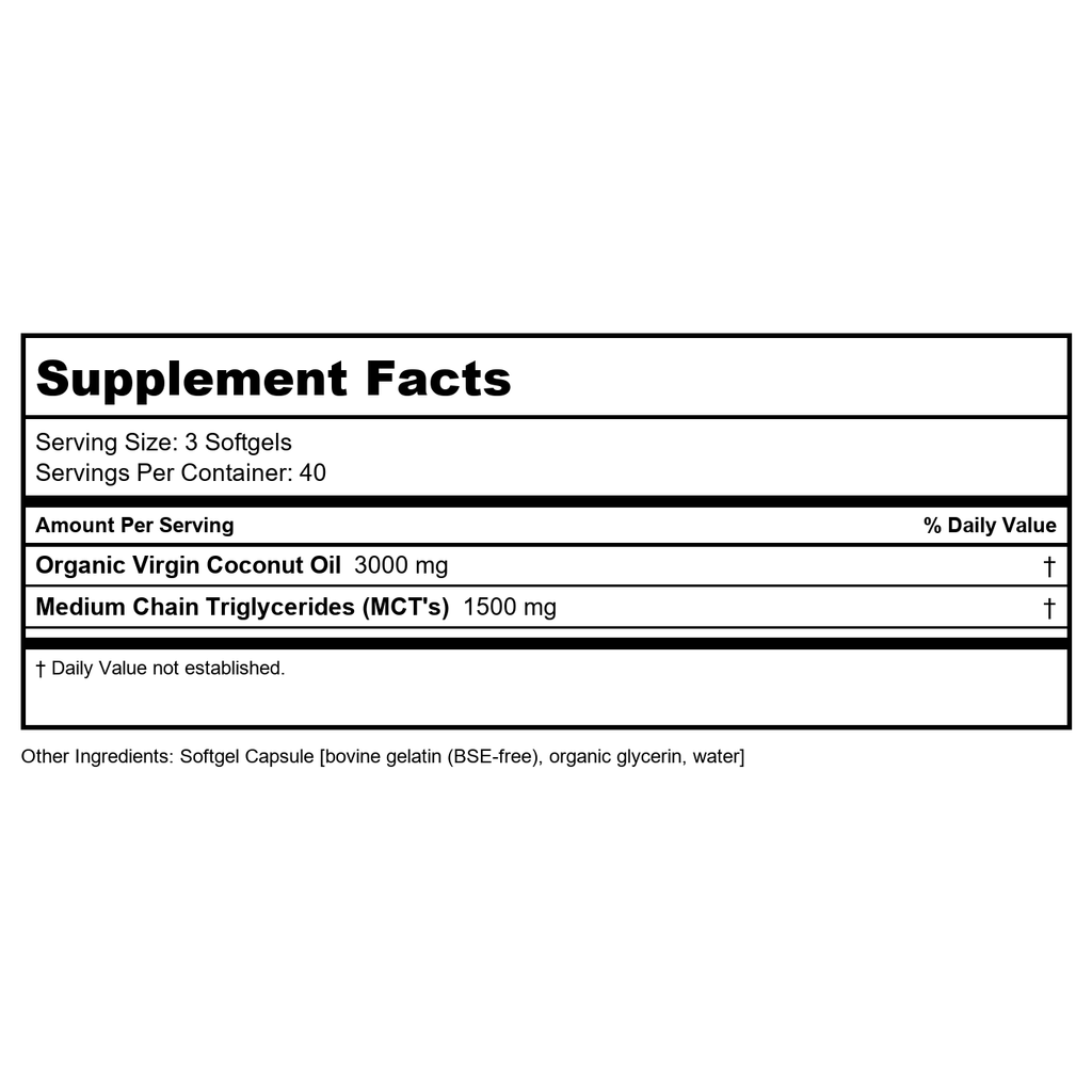 LaSante Virgin Coconut Oil 120 GelCaps 1000 MG