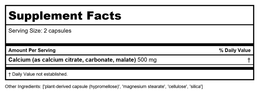 Lasante Calcium Citrate Caps 120 Vcaps