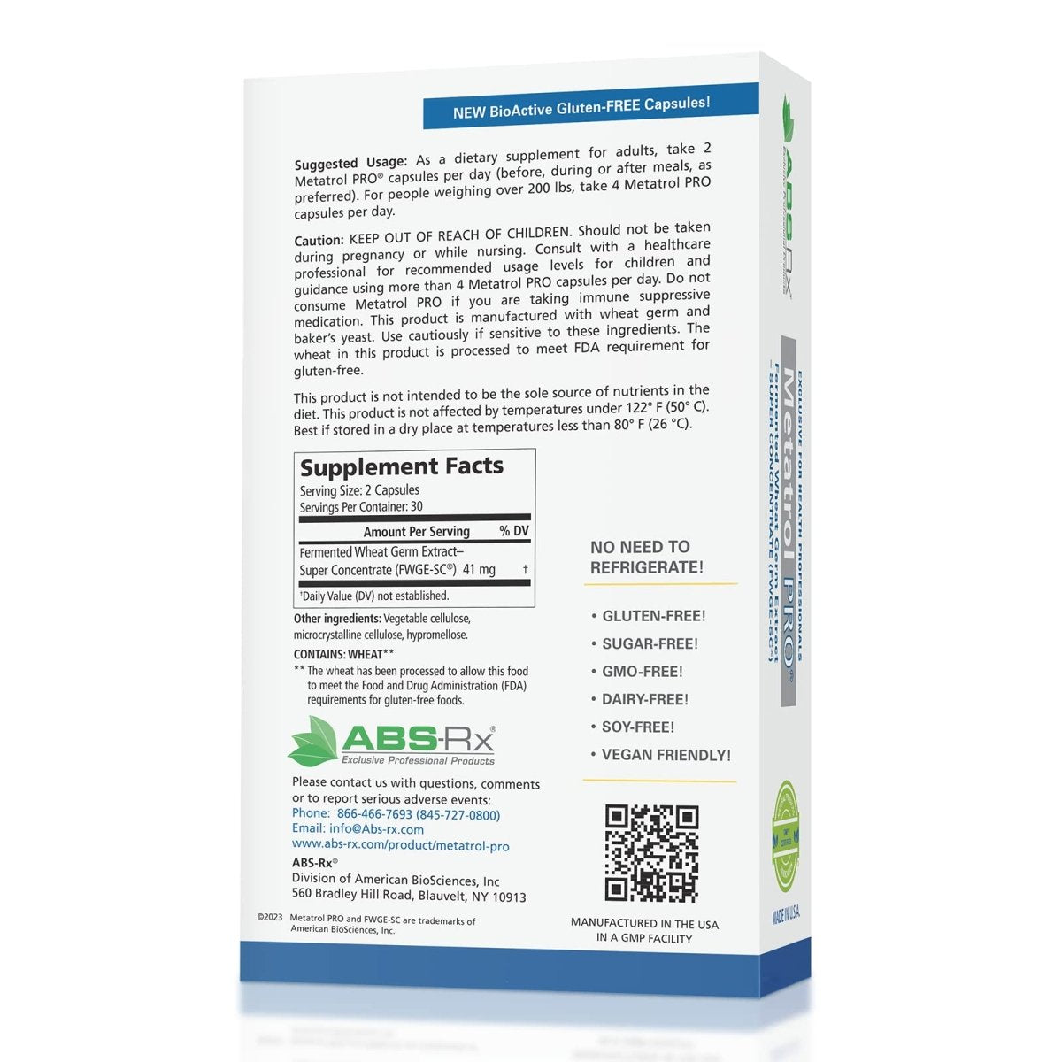 American Biosciences Metatrol Pro 60 Vcaps