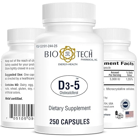 BioTech D3-5 250caps