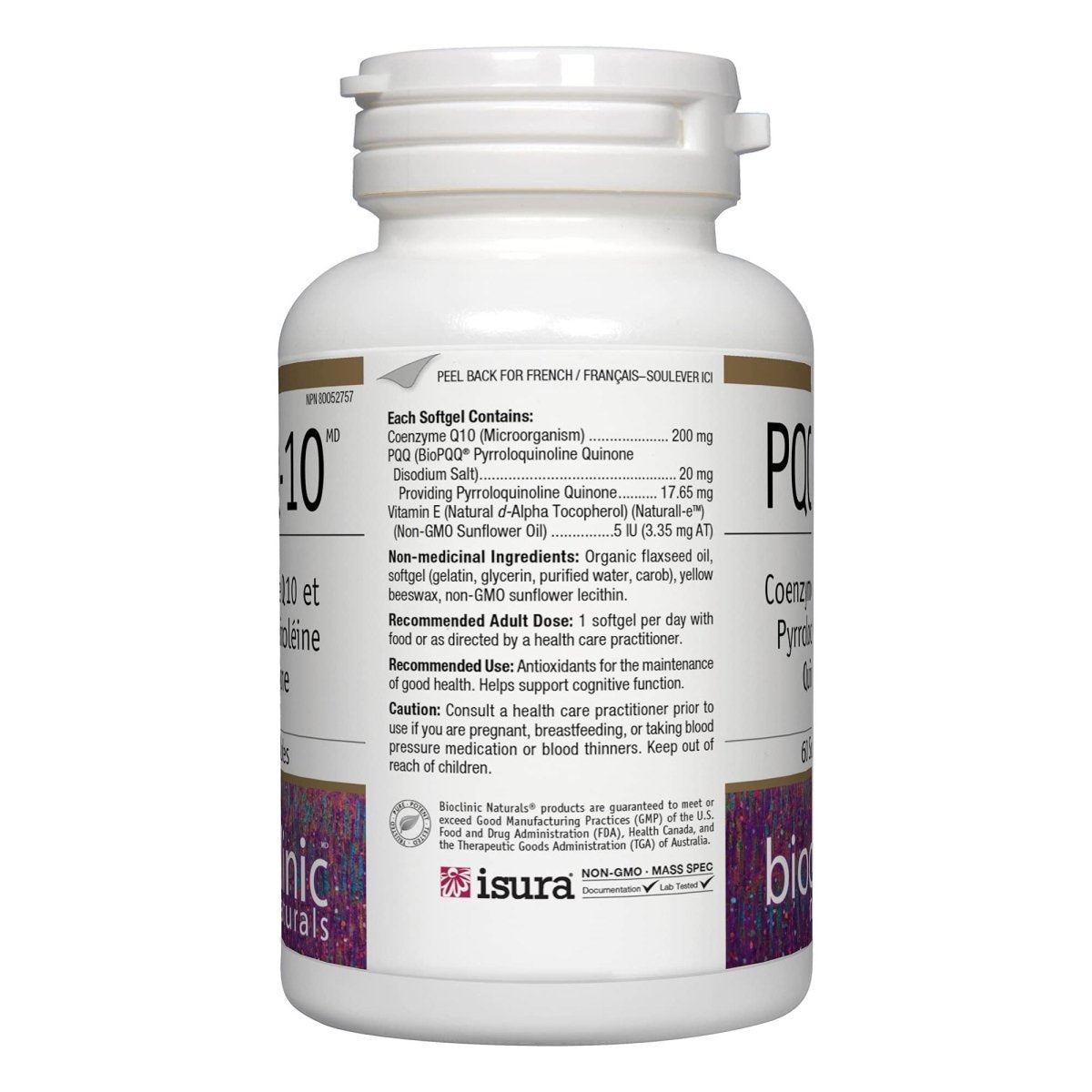 Bioclinic Naturals CerebroVital PQQ-10 60 Softgels