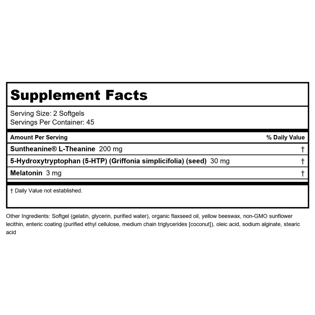 Bioclinic Naturals Somno-Pro L-Theanine 5-HTP Melatonin 90 Chewables