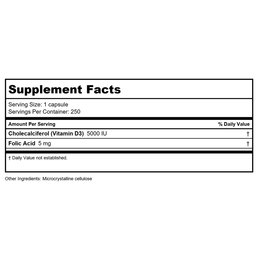 BioTech Folic Acid 5mg 100 - 2