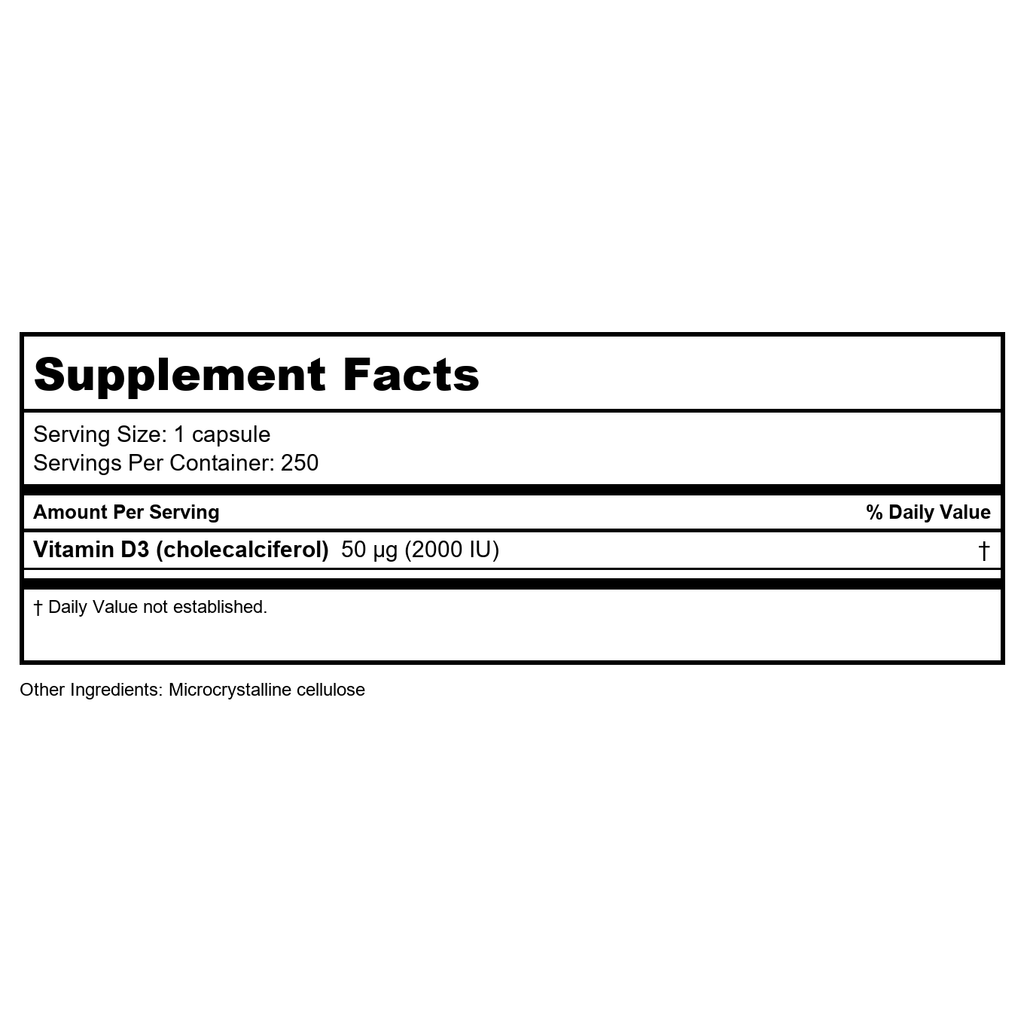 BioTech D3-5 250 Capsules - 2 Pack