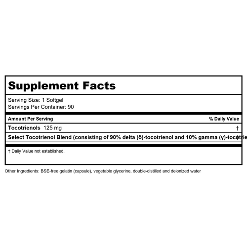 A.C. Grace Unique E Tocotrienols 125mg 90 Softgels