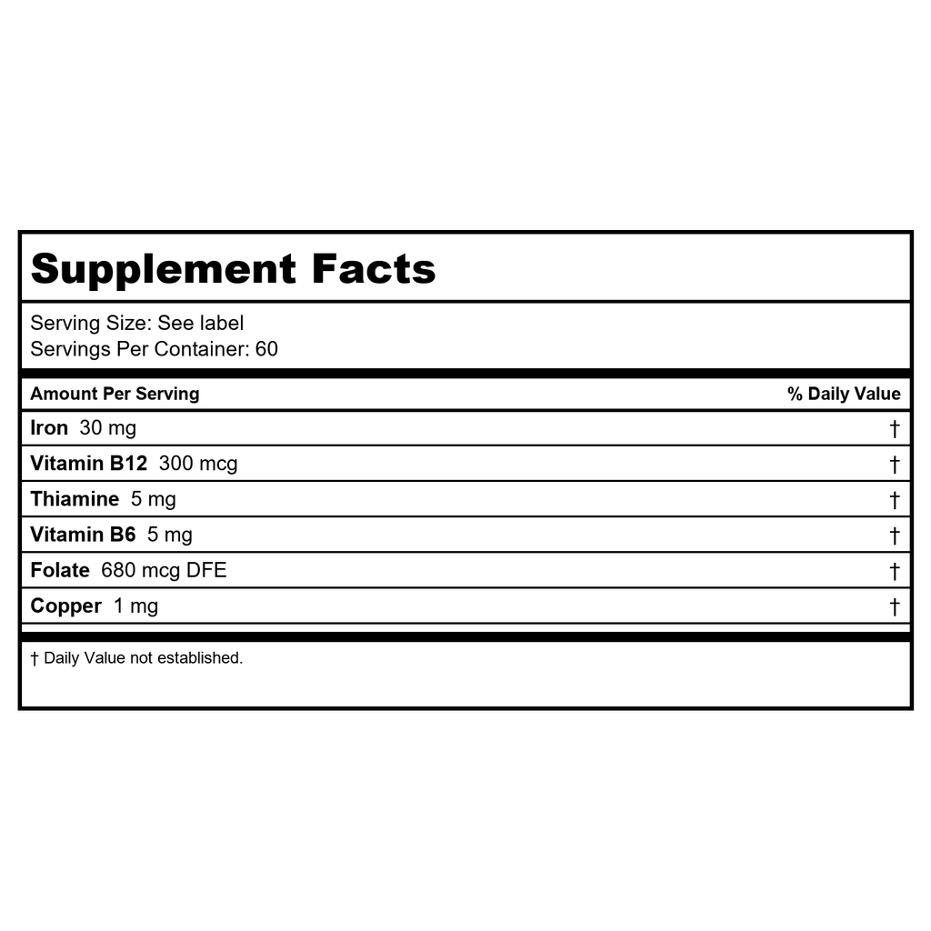 Nutra Biogenesis Ultra Hematinic Capsules, 60 Count