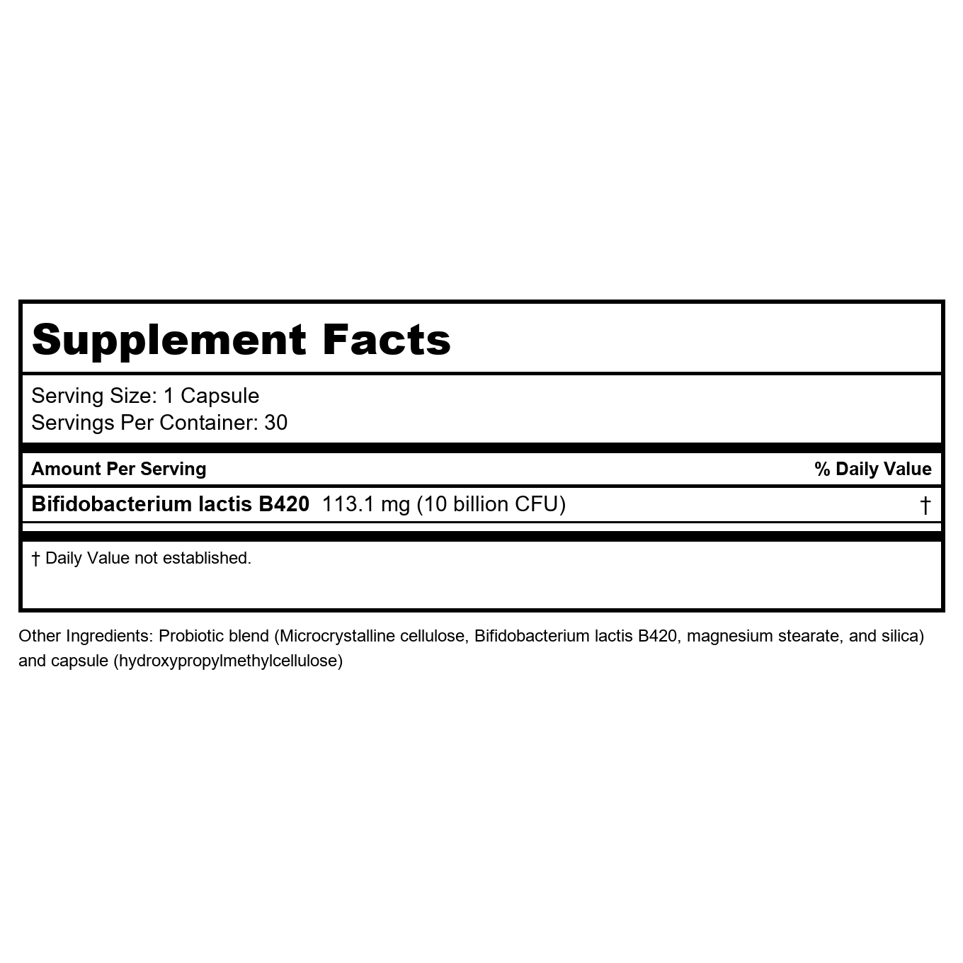 Metagenics UltraFlora Control 30 Capsules -