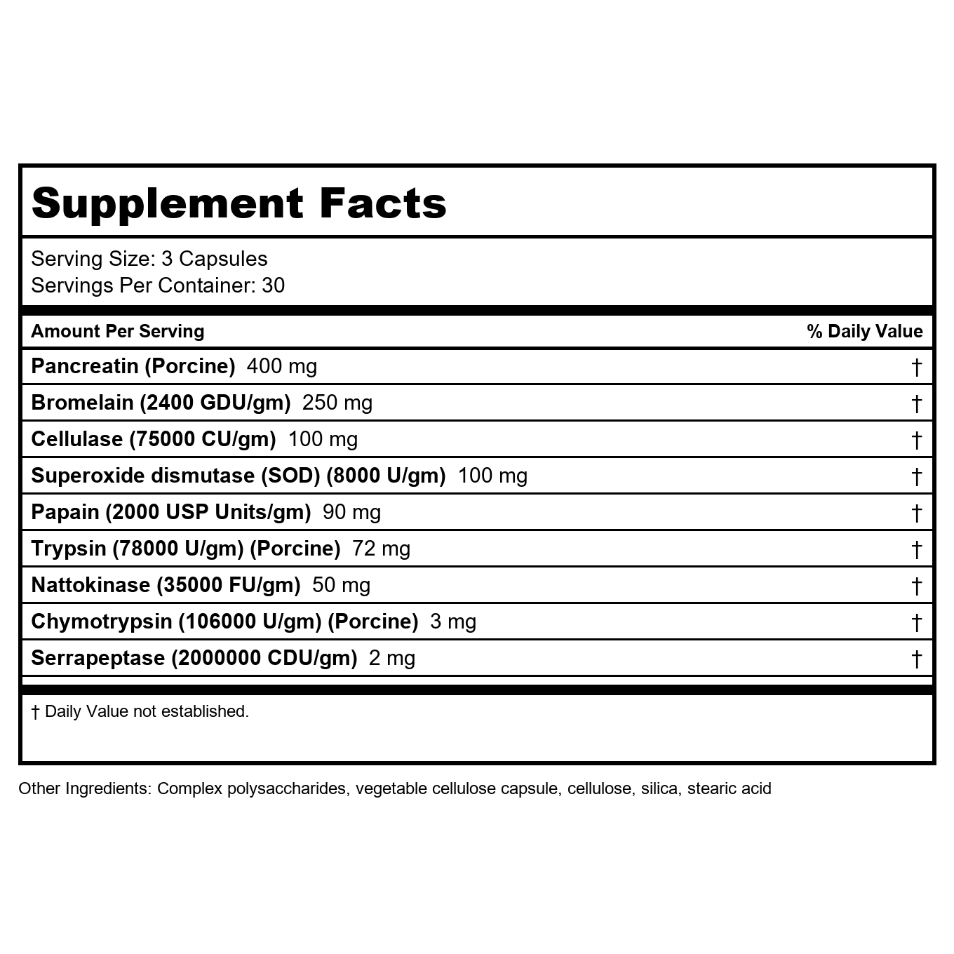 Nutra BioGenesis InflamaZyme 90 Capsules    10287