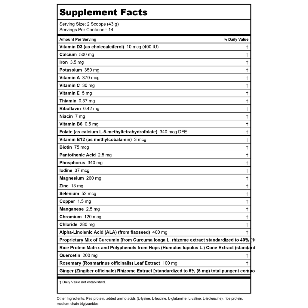 Metagenics UltraInflamX Plus 360 Mango 14 Servings -