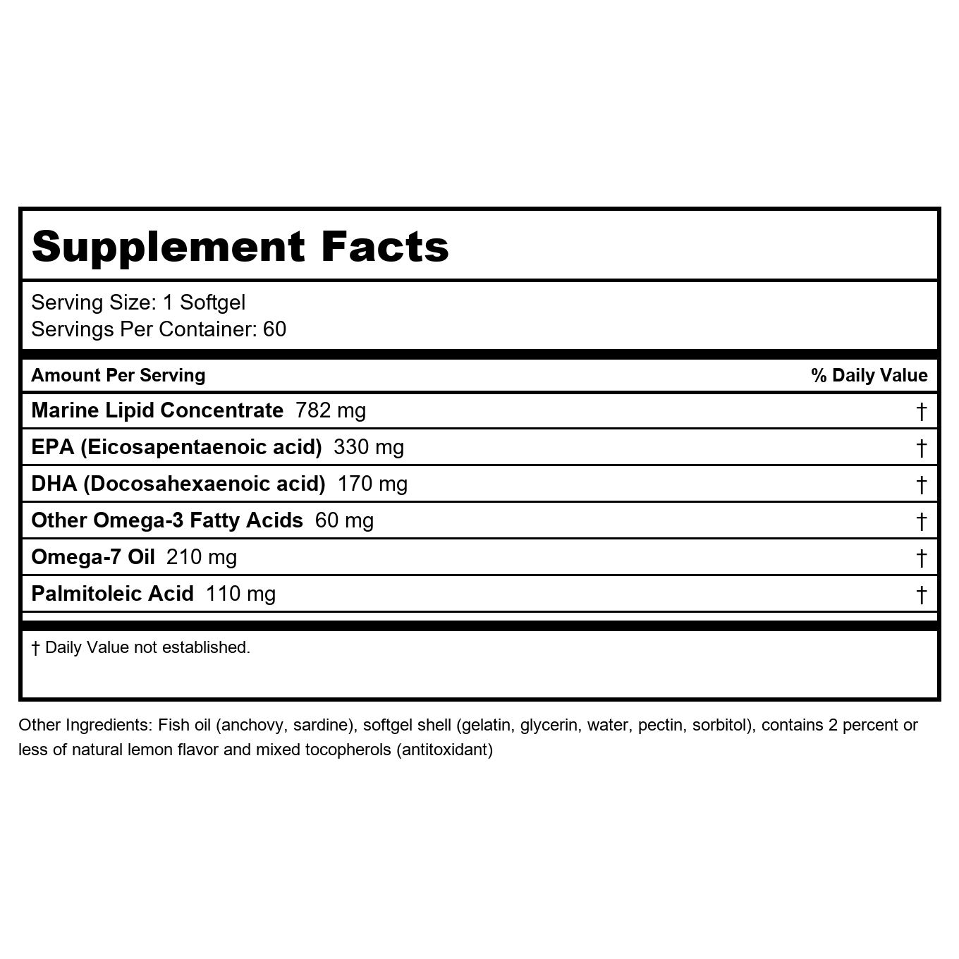 Metagenics OmegaGenics Mega 10 60 Softgels