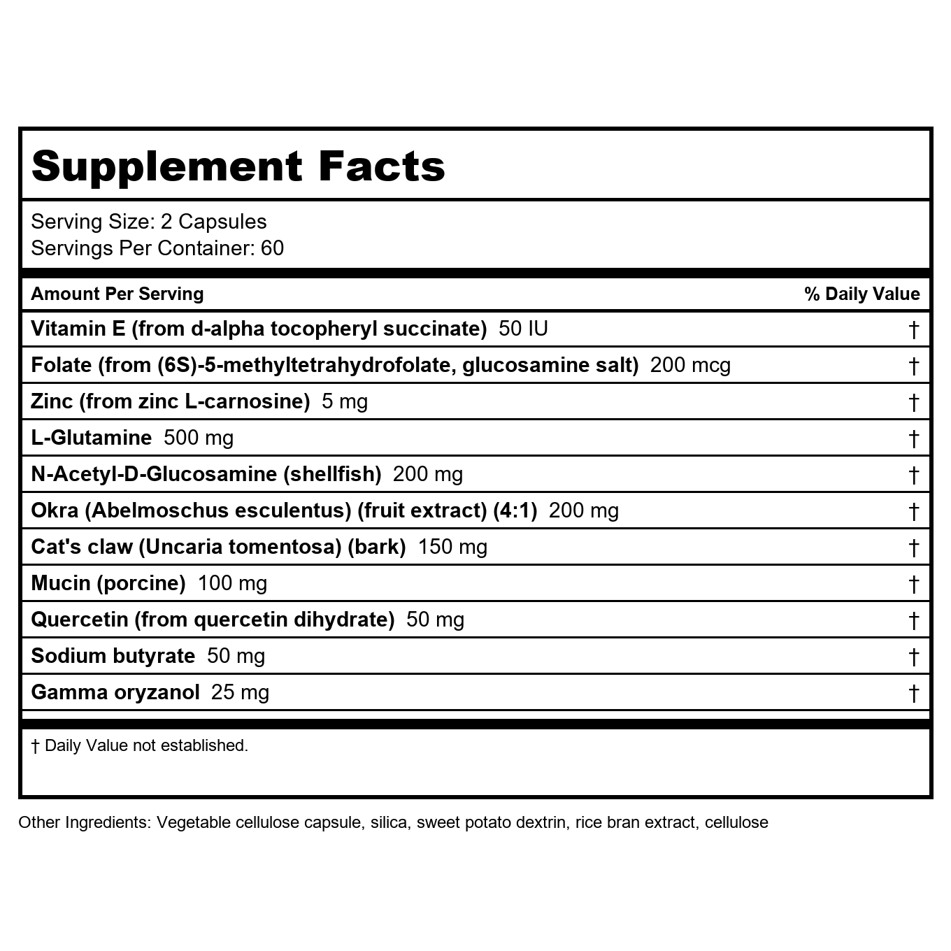 Nutra BioGenesis Intestinal Repair 120 Capsules  PN 10250