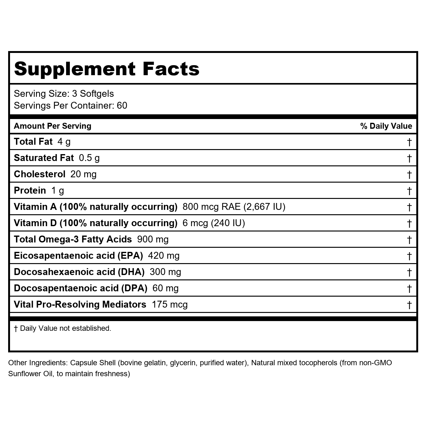 Jigsaw Health Alaskan Cod Liver Oil 180 Softgels -