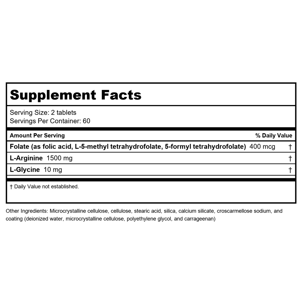 Metagenics Arginine Plus with ActiFolate 120 Tabs - 2