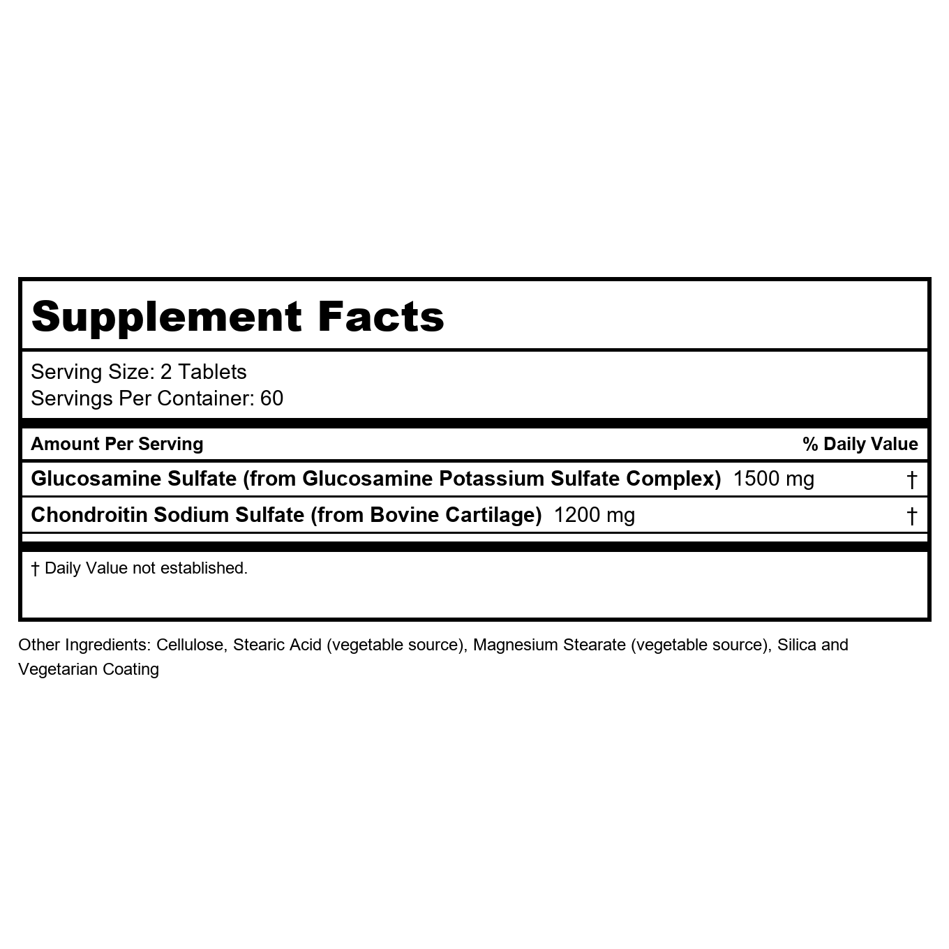 Protocol For Life Balance Glucosamine & Chondroitin Extra Strength 120 Tablets - P3243