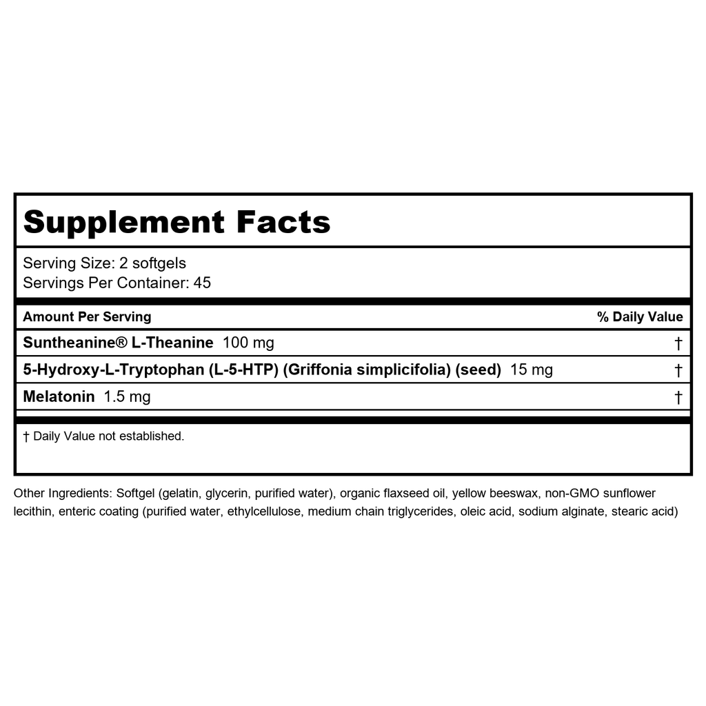 Bioclinic Naturals Somno-Pro L-Theanine 5-HTP Melatonin 90 Softgels - B00GZRR53C