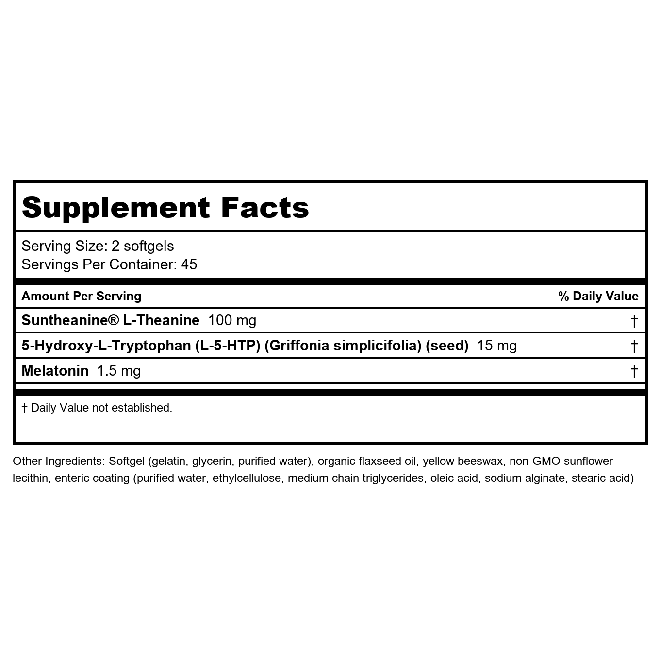 Bioclinic Naturals Somno-Pro L-Theanine 5-HTP Melatonin 90 Softgels - B00GZRR53C