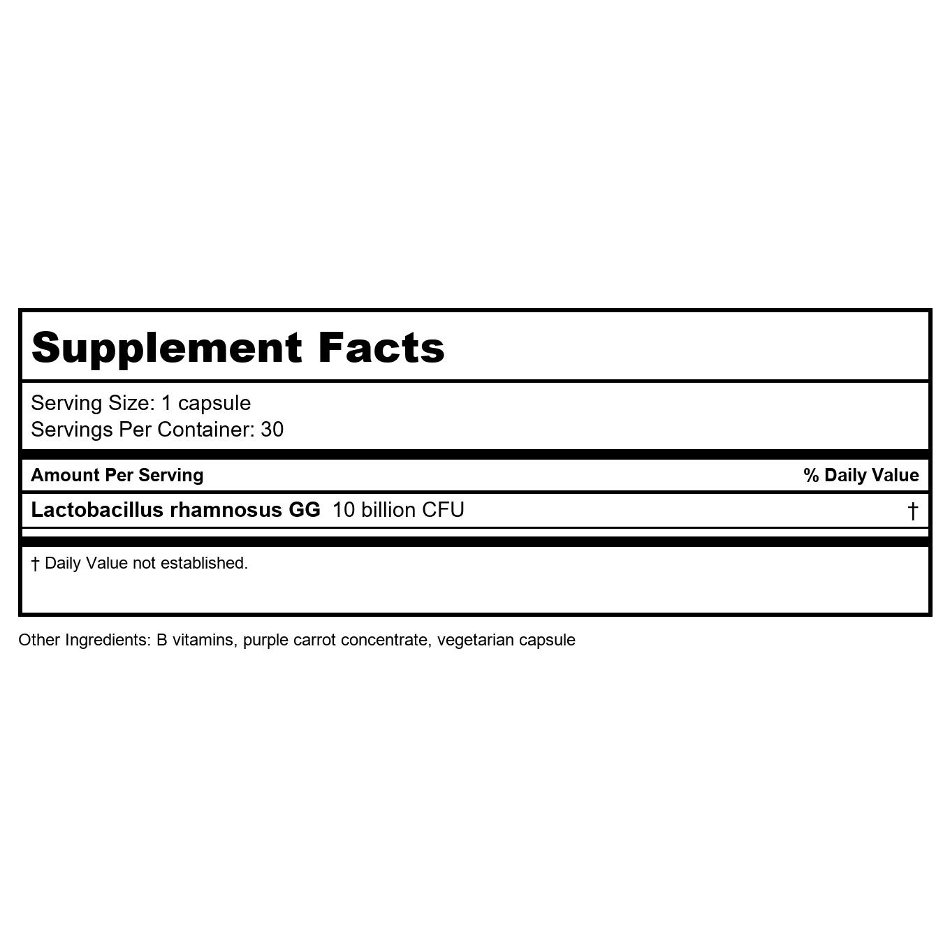 Culterelle Probiotics Lactobacillus GG 30 Capsules