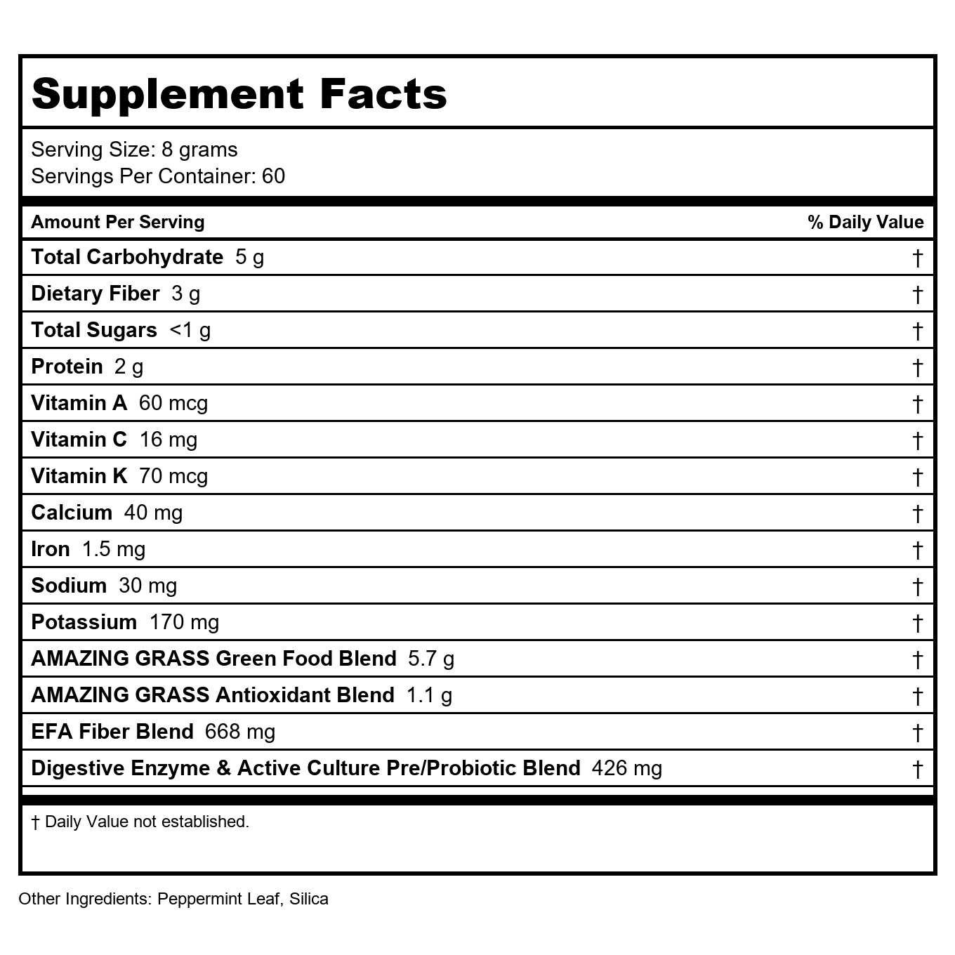 Amazing Grass Green Superfood Chocolate 17oz 60 Servings