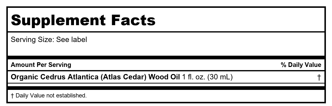 Now Essential Oils Atlas Cedar Organic 1 Ounce - 7398