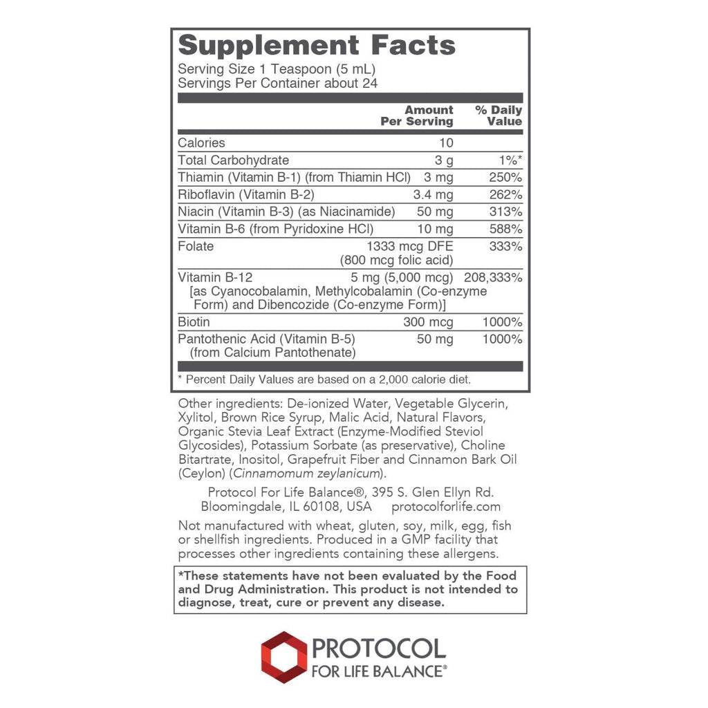 Protocol For Life Balance Vitamin B-12 5000mcg Liquid 4oz