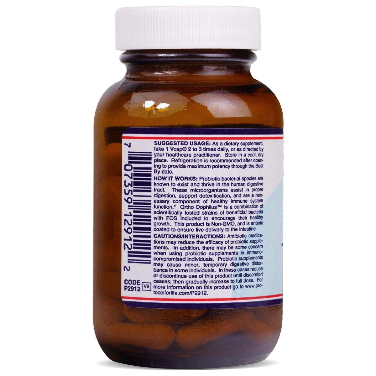 Protocol For Life Balance Ortho Dophilus 8 Strains 4 Billion 60 Vcaps - P2912