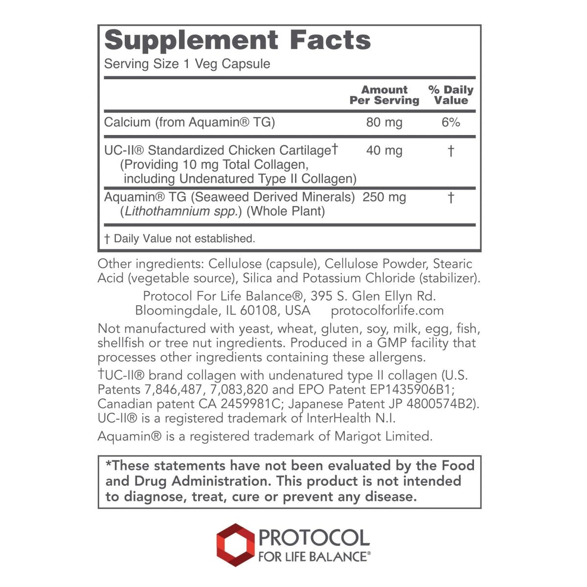 Protocol for Life Balance Joint-UC 60 Vcaps - P3134