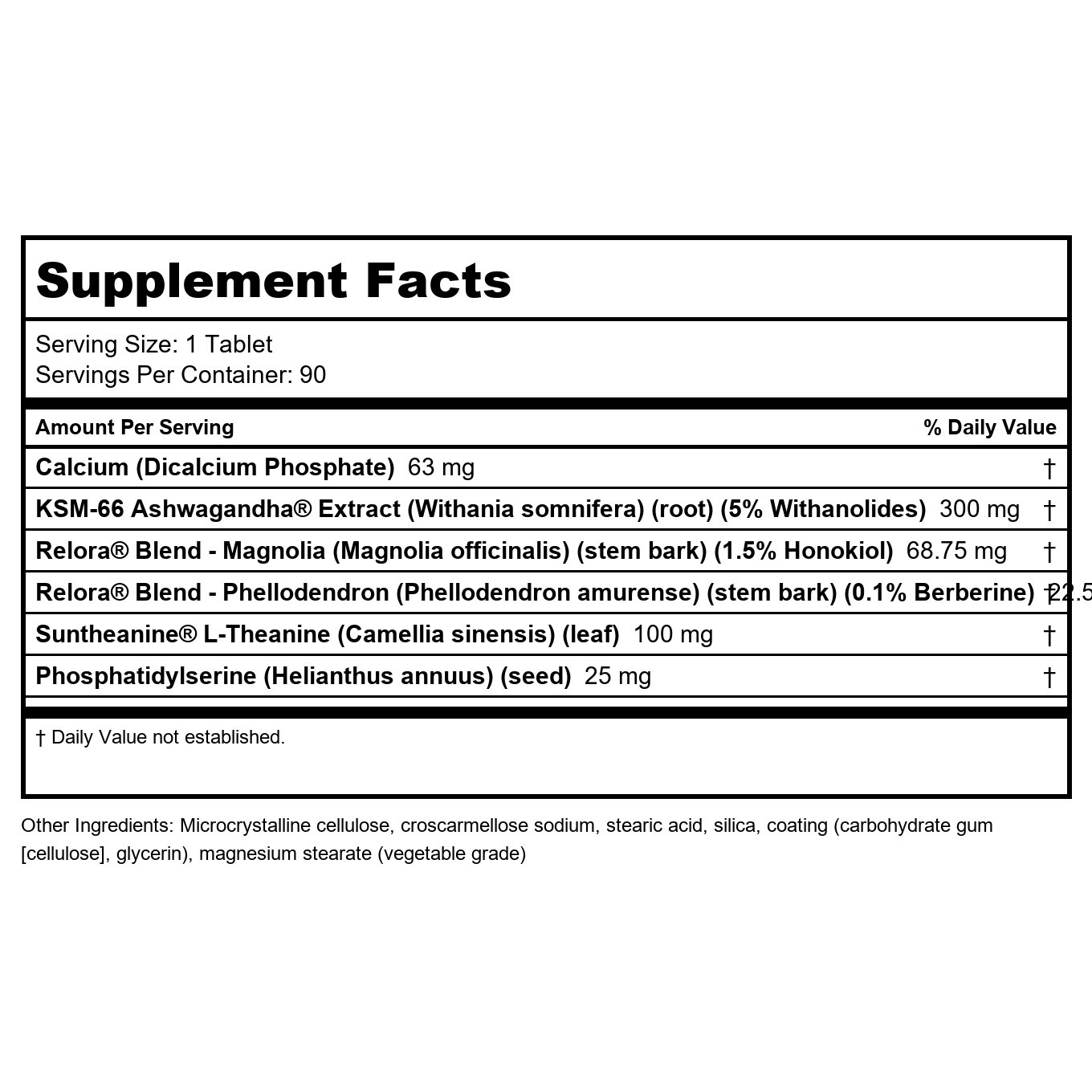 Bioclinic Naturals CortAlign Stress Manager 90 Tablets