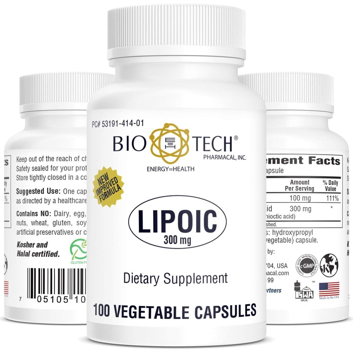 Biotech Lipoic 300mg 100 Vcaps