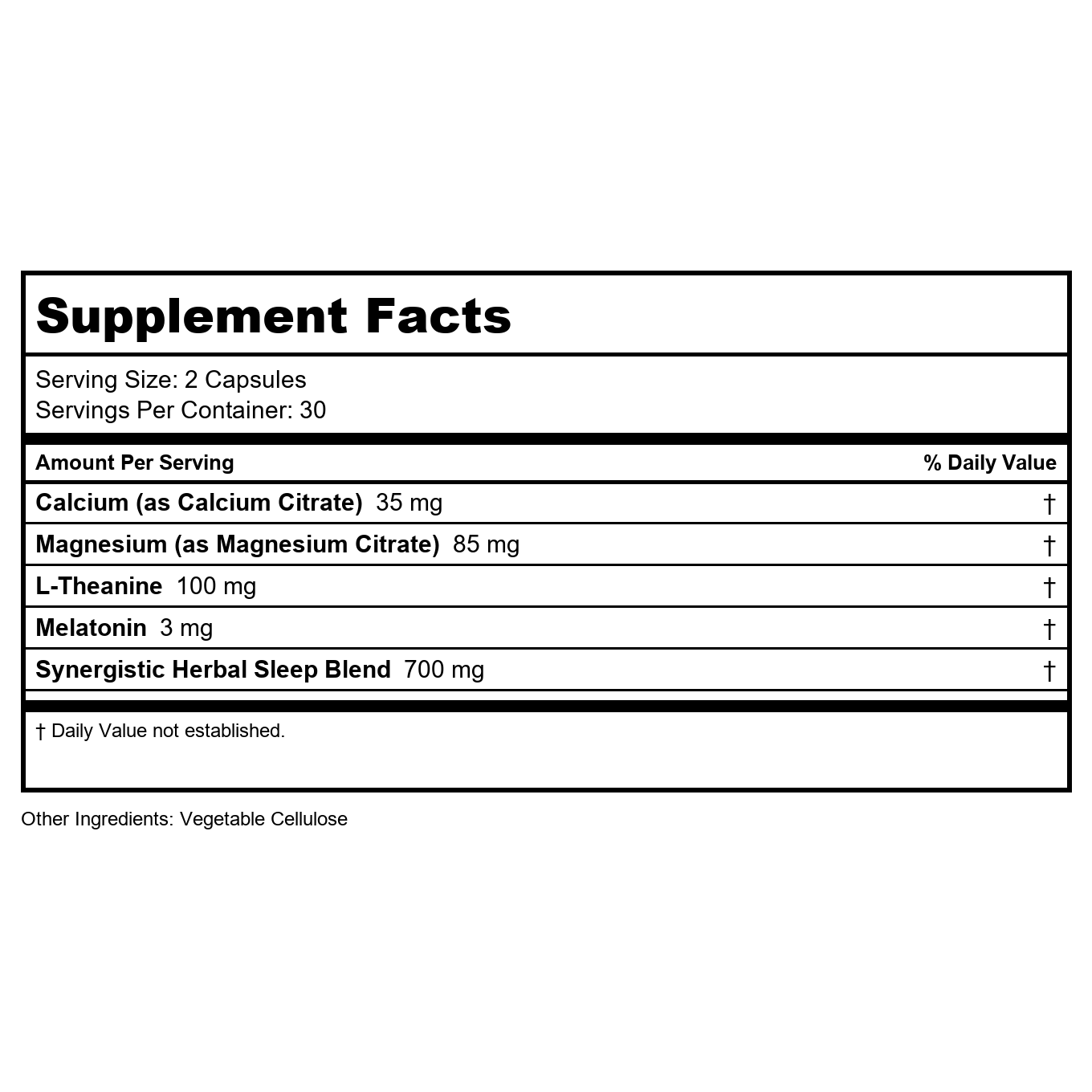 American Nutraceuticals Serene Sleep 60 count