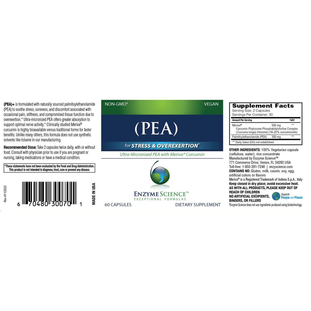 Enzyme Science (PEA)+ 120 Capsules