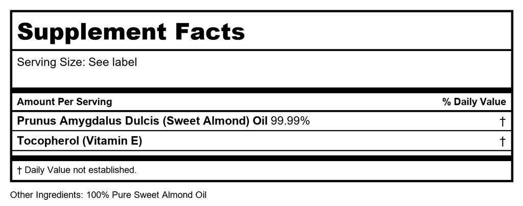 Heritage Sweet Almond Oil 8oz