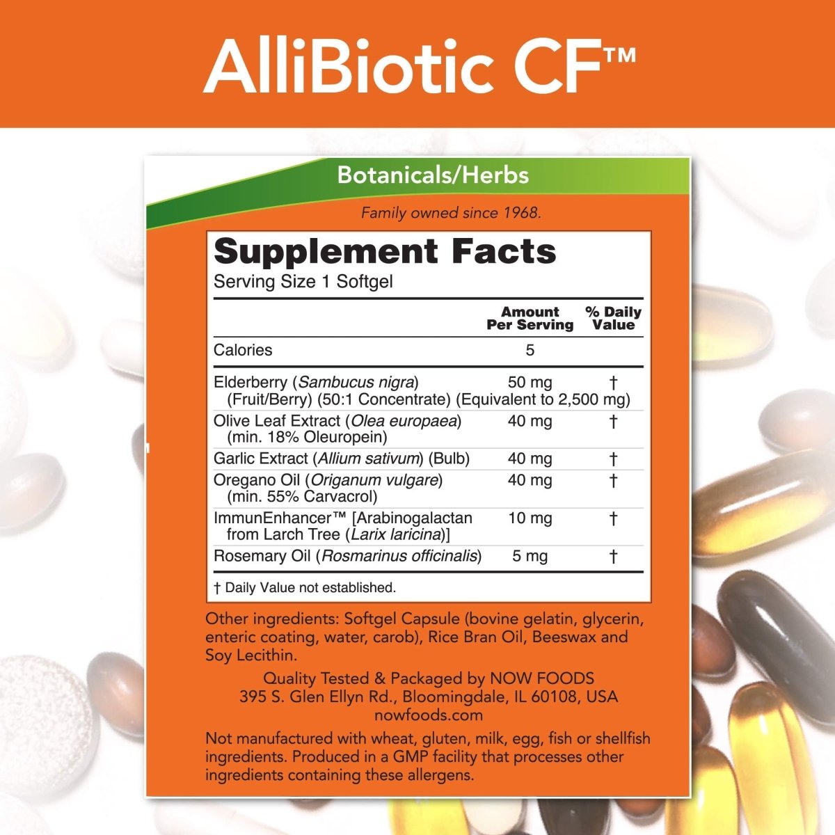 Now Foods Allibiotic CF 60 Softgels - 1811