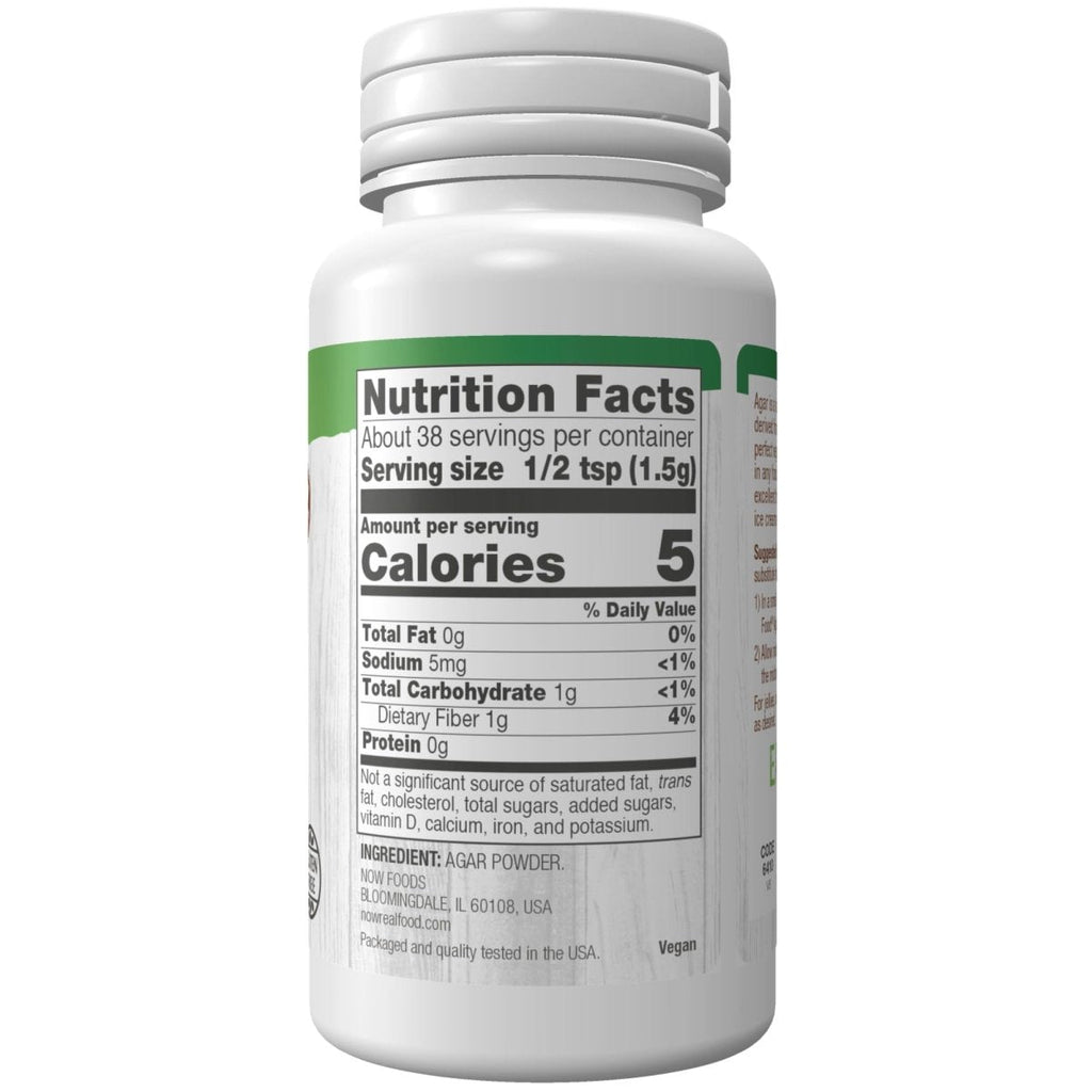 Now Real Food Agar Powder 2oz - 6410