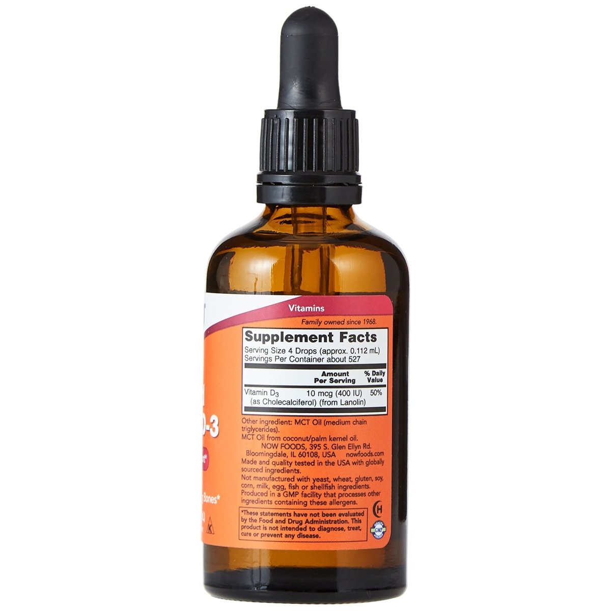 Now Foods Vitamin D3 2oz Liquid - 0370
