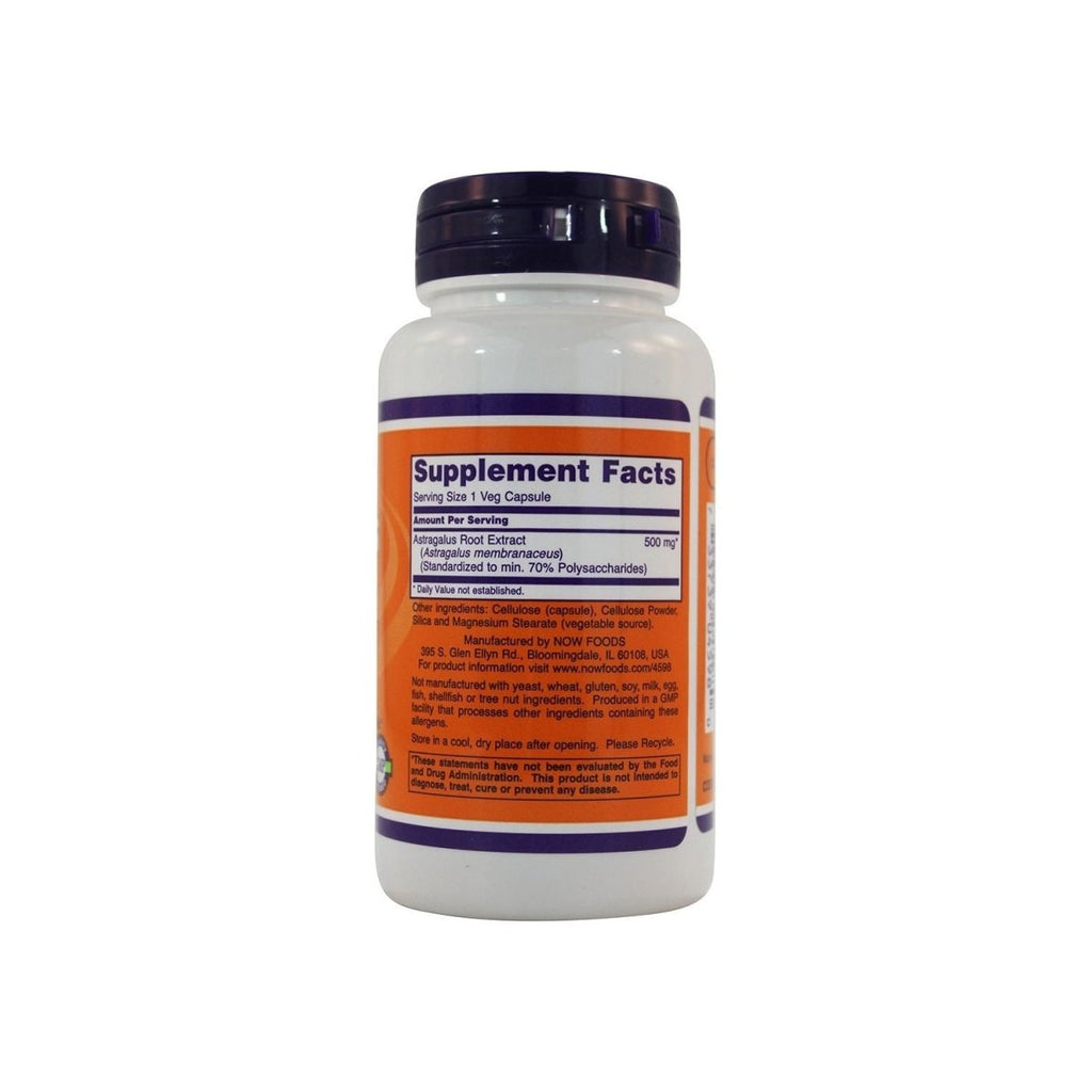 Now Foods Astragalus Extract 500mg 90 Vcaps - 4598