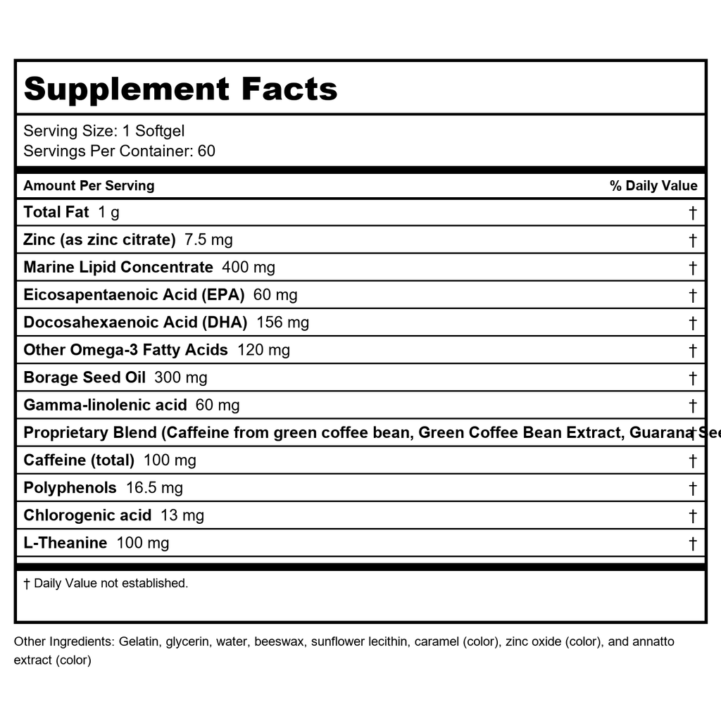 Metagenics Attencia 60 Softgels