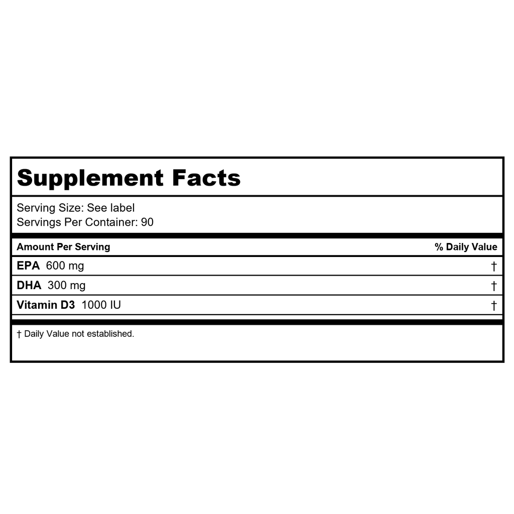 Protocol For Life Balance Molecularly Distilled Ultra Omega 3-D 600 EPA / 300 DHA & 1,000 IU D3 90 Softgels - P1663 -B00AQ5BZLC