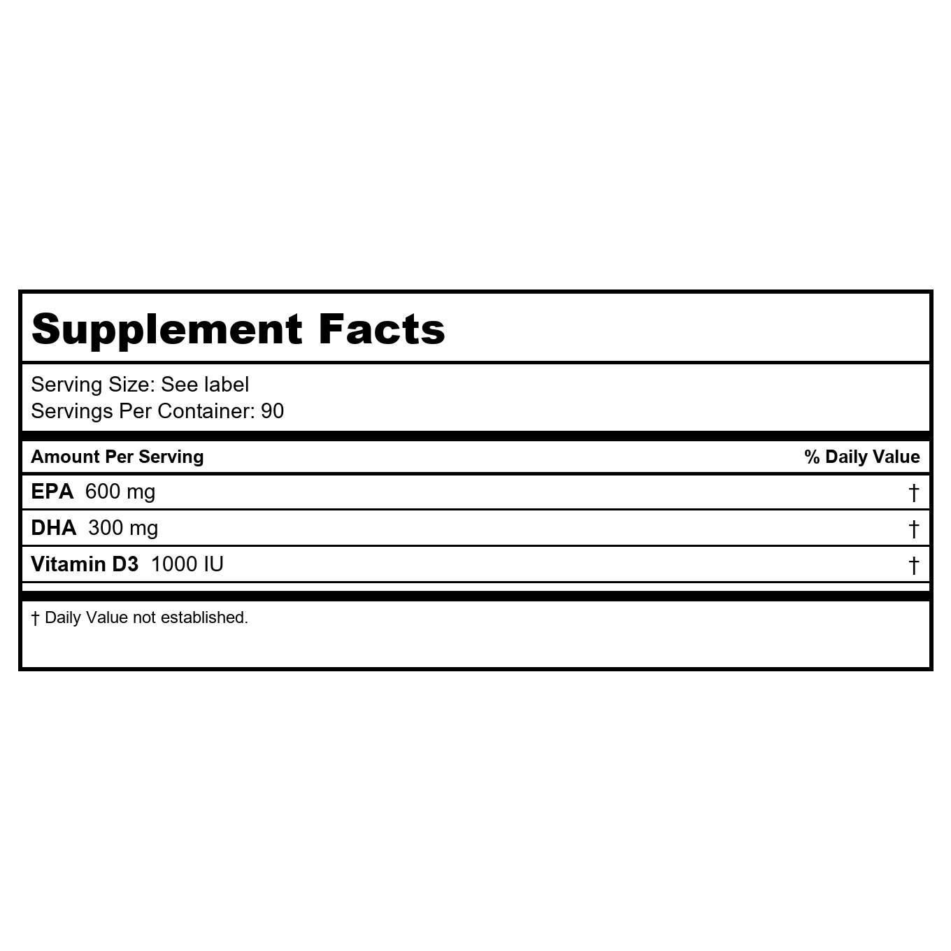 Protocol For Life Balance Molecularly Distilled Ultra Omega 3-D 600 EPA / 300 DHA & 1,000 IU D3 90 Softgels - P1663 -B00AQ5BZLC